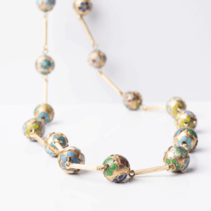 collar con plata y ceramica